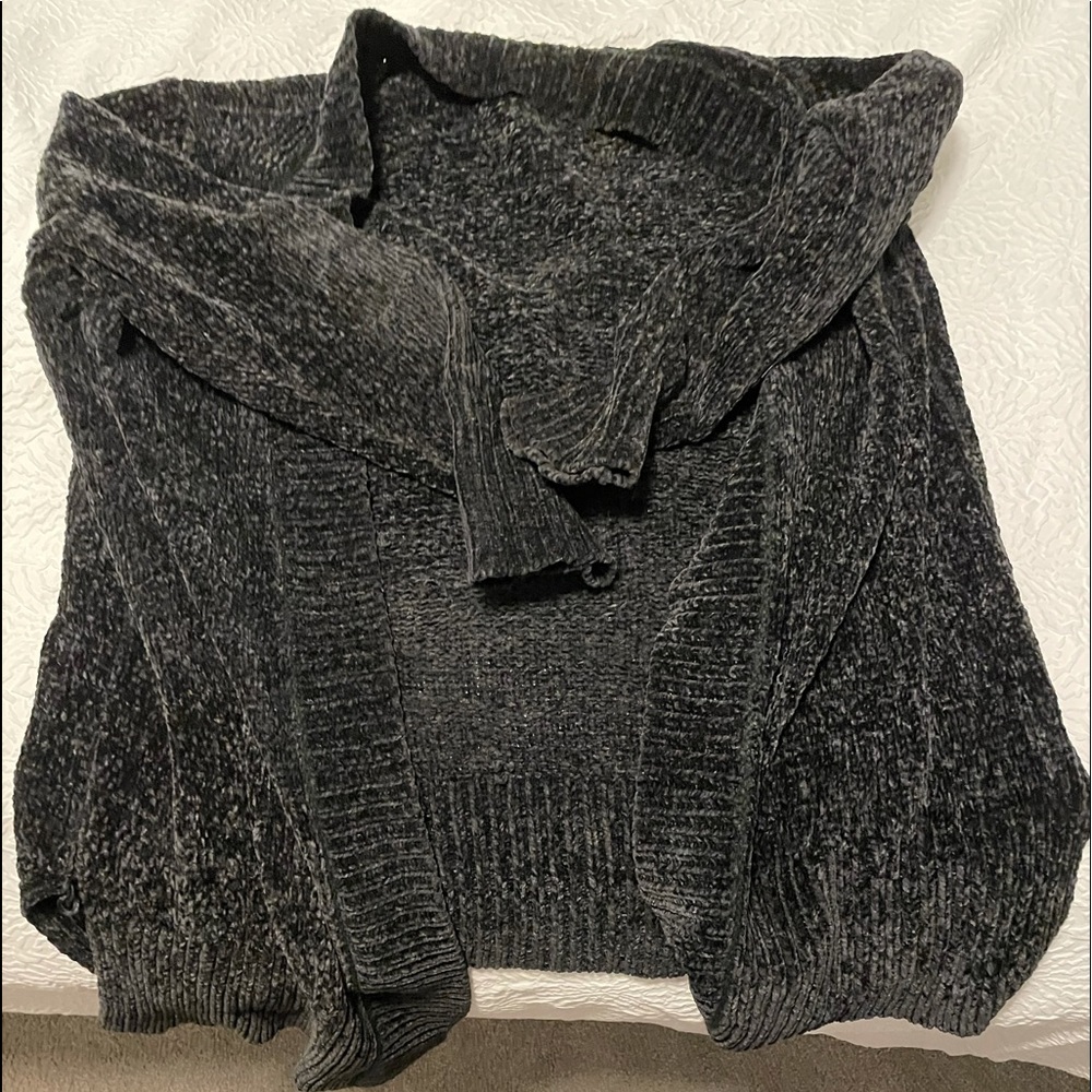 Black knit super soft cardigan